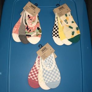 NWT, vans socks, 9 pairs total
